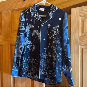 New condition ❤️RED Valentino Blue Floral Blouse